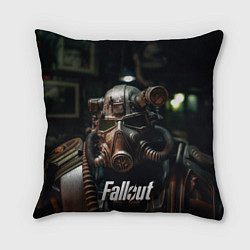 Подушка квадратная Fallout man, цвет: 3D-принт