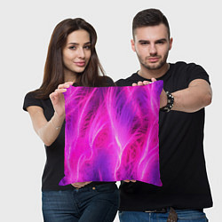 Подушка квадратная Pink abstract texture, цвет: 3D-принт — фото 2