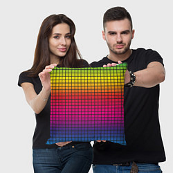 Подушка квадратная Палитра rgb, цвет: 3D-принт — фото 2