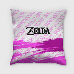 Подушка квадратная Zelda pro gaming: символ сверху, цвет: 3D-принт
