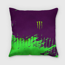Подушка квадратная Monster energy taurin, цвет: 3D-принт