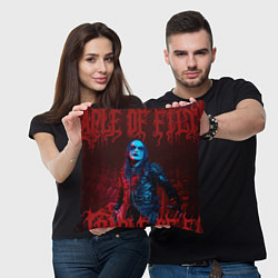 Подушка квадратная Cradle Of Filth: Dani Filth, цвет: 3D-принт — фото 2
