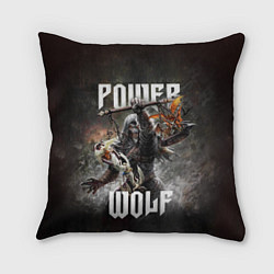 Подушка квадратная Powerwolf: werewolf, цвет: 3D-принт