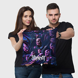 Подушка квадратная Slipknot: guitar, цвет: 3D-принт — фото 2