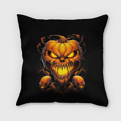 Подушка квадратная Evil pumpkin, цвет: 3D-принт