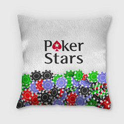 Подушка квадратная Poker - игра для удачливых, цвет: 3D-принт