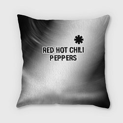 Подушка квадратная Red Hot Chili Peppers glitch на светлом фоне посер, цвет: 3D-принт