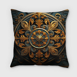 Подушка квадратная Круглый орнамент в викингском стиле, цвет: 3D-принт