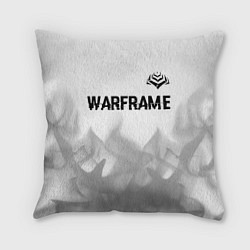 Подушка квадратная Warframe glitch на светлом фоне посередине, цвет: 3D-принт