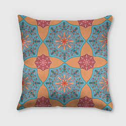 Подушка квадратная Ажурный орнамент, цвет: 3D-принт
