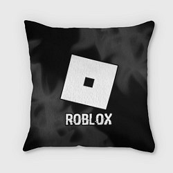 Подушка квадратная Roblox glitch на темном фоне, цвет: 3D-принт