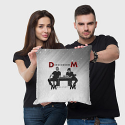 Подушка квадратная Depeche Mode - Mememto Mori Dave and Martin, цвет: 3D-принт — фото 2