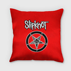 Подушка квадратная Slipknot пентаграмма, цвет: 3D-принт