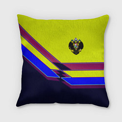Подушка квадратная Российская империя герб, цвет: 3D-принт