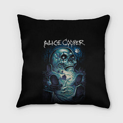 Подушка квадратная Night skull Alice Cooper, цвет: 3D-принт