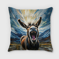 Подушка квадратная Крик осла