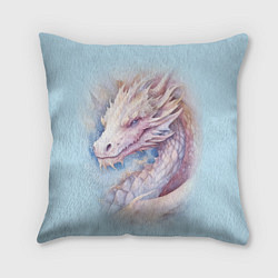 Подушка квадратная Волшебный белый дракон, цвет: 3D-принт