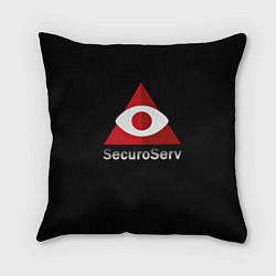 Подушка квадратная SecuroServ, цвет: 3D-принт