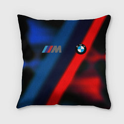Подушка квадратная BMW sport абстракция, цвет: 3D-принт