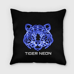 Подушка квадратная Tiger neon art