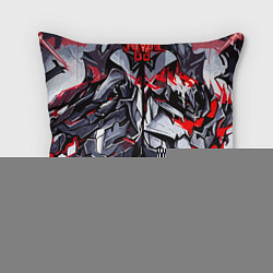 Подушка квадратная Адская красная броня, цвет: 3D-принт