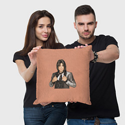 Подушка квадратная Michael Jackson MJ, цвет: 3D-принт — фото 2