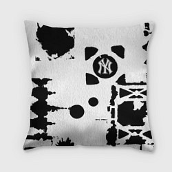 Подушка квадратная New York yankees - baseball team pattern, цвет: 3D-принт