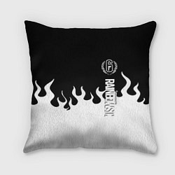 Подушка квадратная Tom Clancy raimbow six fire, цвет: 3D-принт