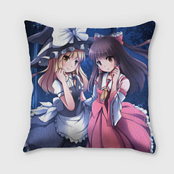 Подушка квадратная Touhou Project Reimu and Marisa