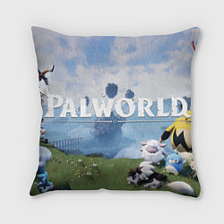 Подушка квадратная Остров палов Palworld