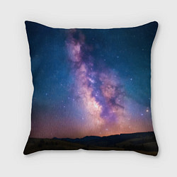 Подушка квадратная Млечный путь ночью, цвет: 3D-принт