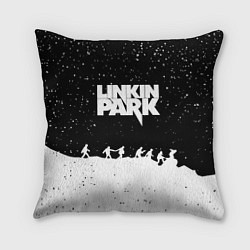 Подушка квадратная Linkin park bend steel, цвет: 3D-принт