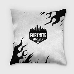 Подушка квадратная Epic games fortnite fire, цвет: 3D-принт