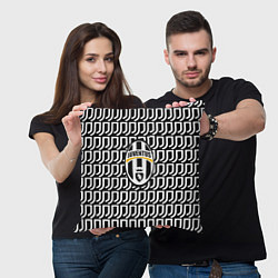 Подушка квадратная Juventus pattern fc, цвет: 3D-принт — фото 2