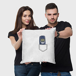 Подушка квадратная Нокиа 3310 в стиле 90х, цвет: 3D-принт — фото 2