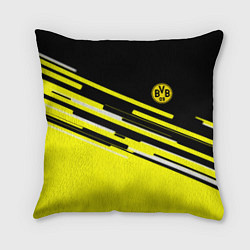 Подушка квадратная Borussia текстура спорт, цвет: 3D-принт