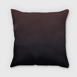 Подушка квадратная Градиент тёмный бордовый, цвет: 3D-принт