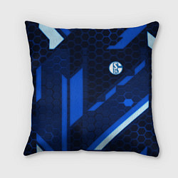 Подушка квадратная Schalke 04 sport geometry, цвет: 3D-принт