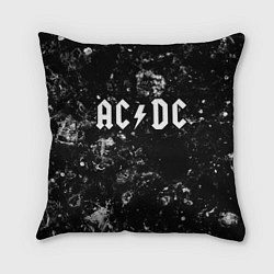 Подушка квадратная AC DC black ice, цвет: 3D-принт