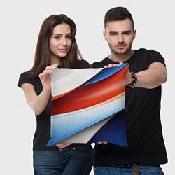 Подушка квадратная Абстрактный минимализм плавные волнистые линии, цвет: 3D-принт — фото 2