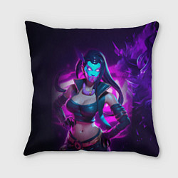 Подушка квадратная League of Legends Kaisa Kda style, цвет: 3D-принт