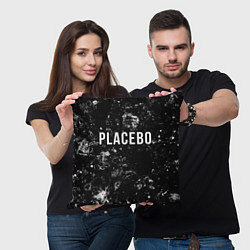 Подушка квадратная Placebo black ice, цвет: 3D-принт — фото 2