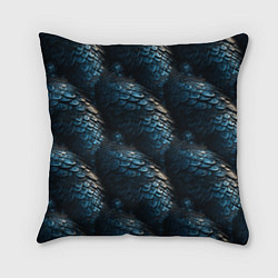 Подушка квадратная Синяя стальная броня, цвет: 3D-принт