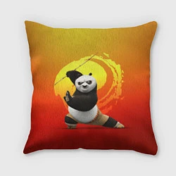 Подушка квадратная Мастер По - Кунг-фу панда, цвет: 3D-принт