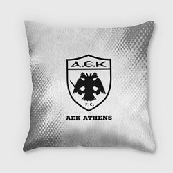 Подушка квадратная AEK Athens sport на светлом фоне, цвет: 3D-принт