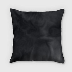 Подушка квадратная Тёмный серый дымчатый, цвет: 3D-принт