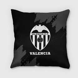 Подушка квадратная Valencia sport на темном фоне, цвет: 3D-принт