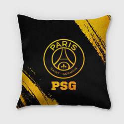 Подушка квадратная PSG - gold gradient, цвет: 3D-принт