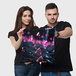 Подушка квадратная Абстрактный космос фантастика, цвет: 3D-принт — фото 2