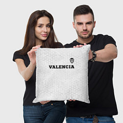 Подушка квадратная Valencia sport на светлом фоне посередине, цвет: 3D-принт — фото 2